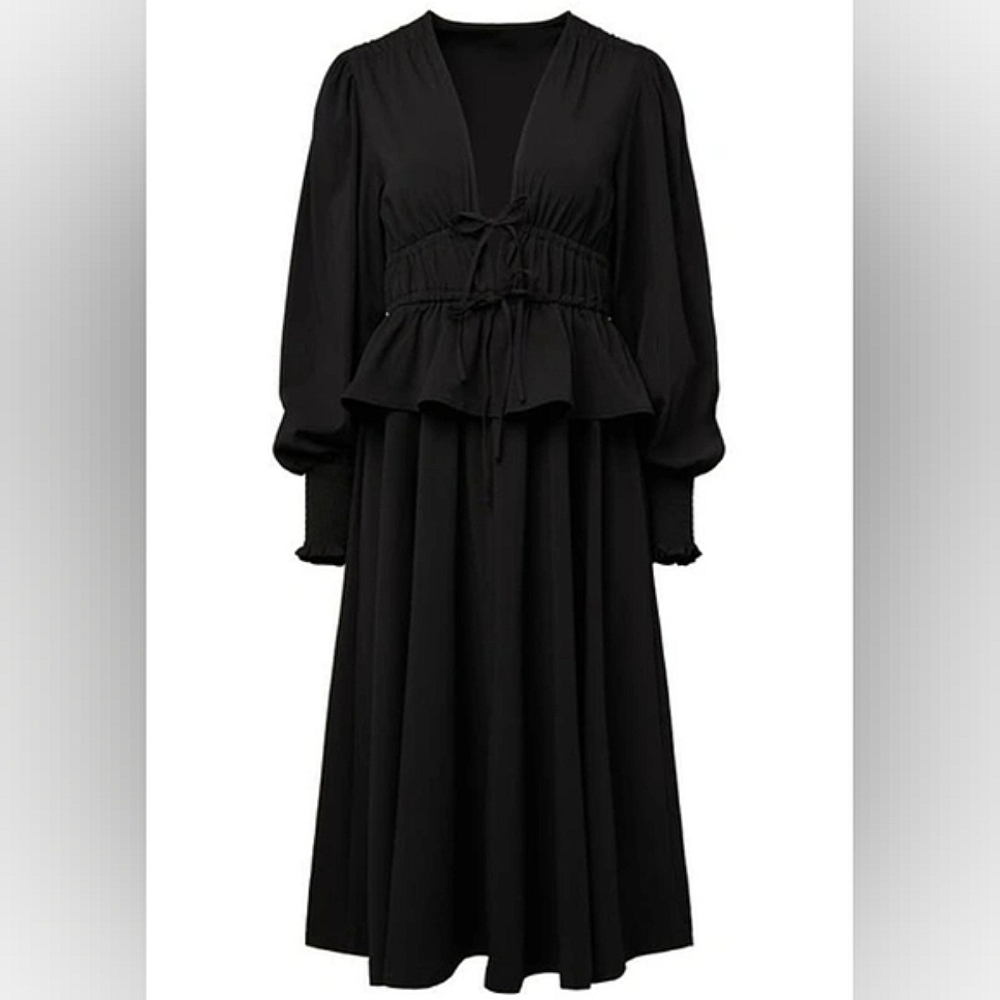 WeWoreWhat Peplum Midi Dress New